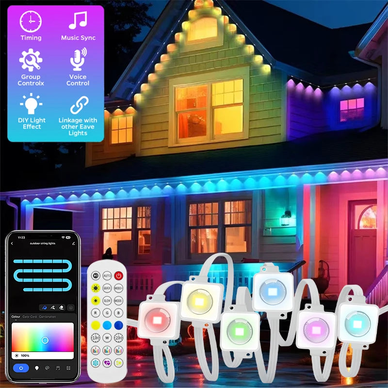 Permanent Outdoor LED Lights Waterproof Alternative for Eufy Lights - Supersell