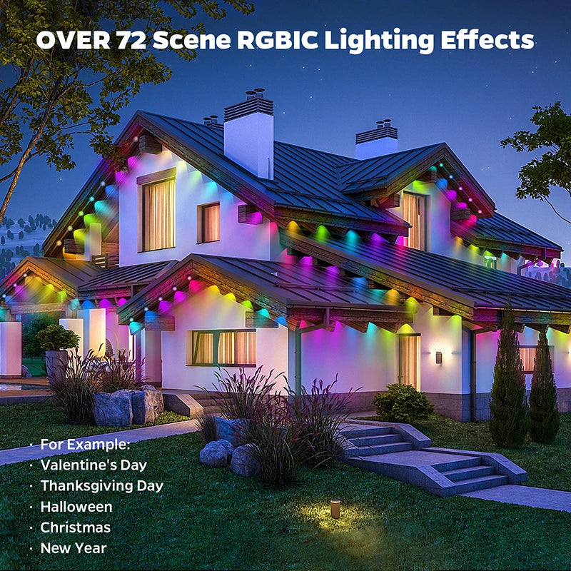 Permanent Outdoor LED Lights Waterproof Alternative for Eufy Lights - Supersell
