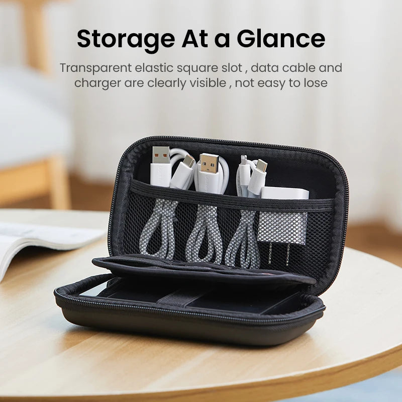 UGREEN Hard Disk Drive Case for 2.5-inch External Hard Drive Box for Power Bank Storage Case Travel Bag - Supersell