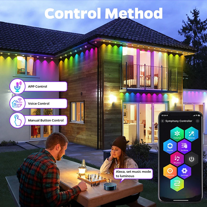 Permanent Outdoor LED Lights Waterproof Alternative for Eufy Lights - Supersell