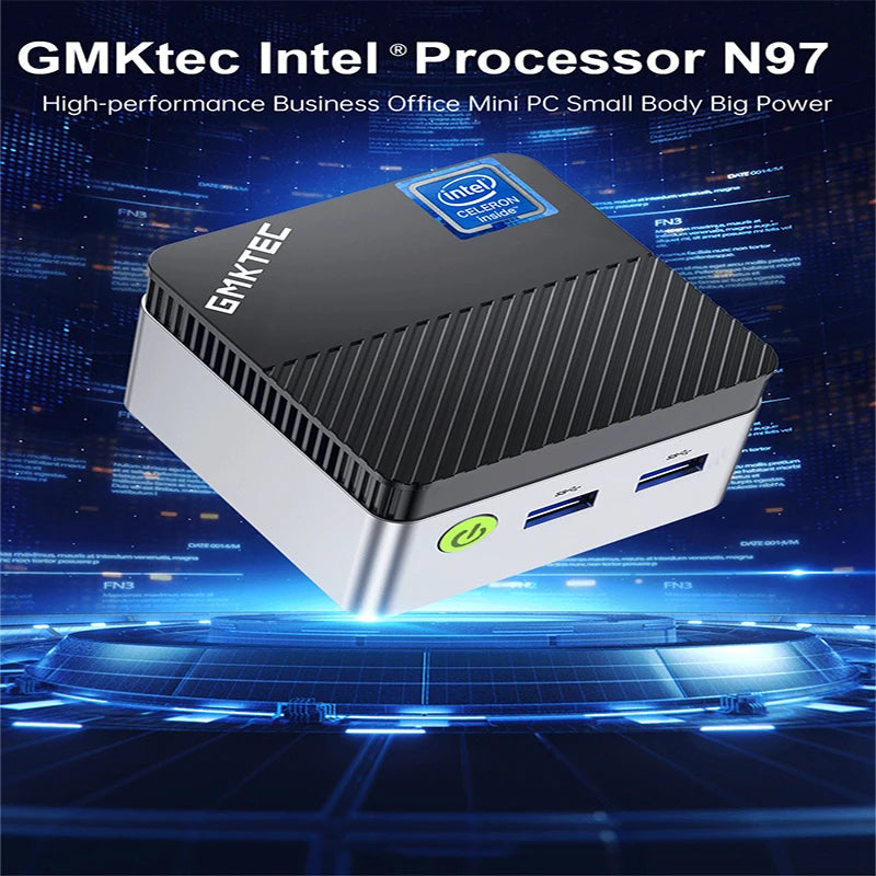 GMKtec Mini PC GMK G5 NUCBOX Intel N97 system Window 11Pro DDR5 4800MHz WIFI 5 BT 5.0 GMKtec Mini Pc - Supersell