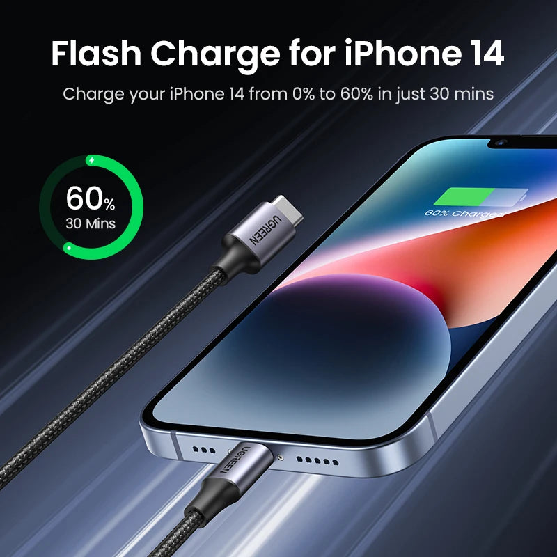 UGREEN 20W PD USB Type C to Lightning Cable - Supersell