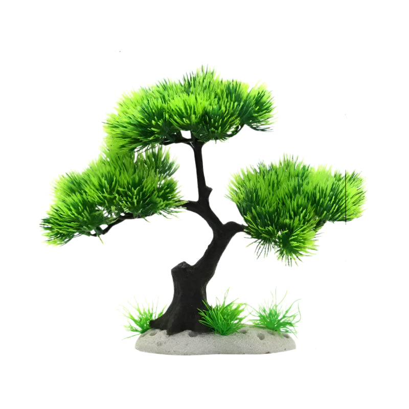 Aquarium Ornaments Simulation Plants Fish Tank Landscaping Decorations Plastic Water Plants Flowers Trees Rocks Accessories - Supersell