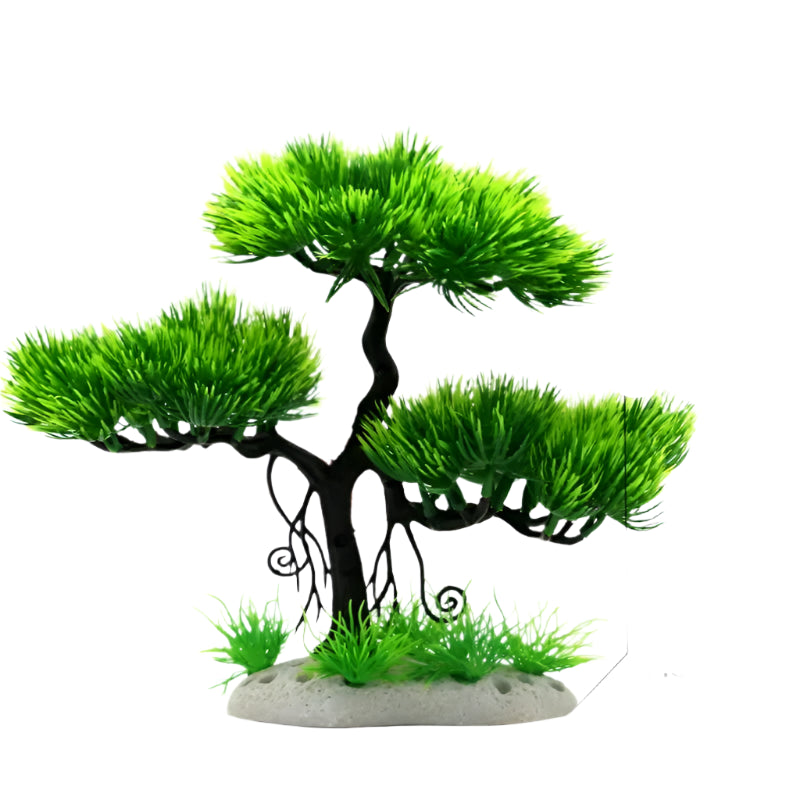 Aquarium Ornaments Simulation Plants Fish Tank Landscaping Decorations Plastic Water Plants Flowers Trees Rocks Accessories - Supersell