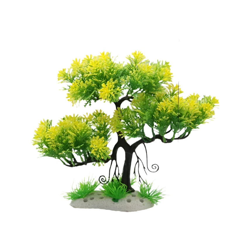 Aquarium Ornaments Simulation Plants Fish Tank Landscaping Decorations Plastic Water Plants Flowers Trees Rocks Accessories - Supersell