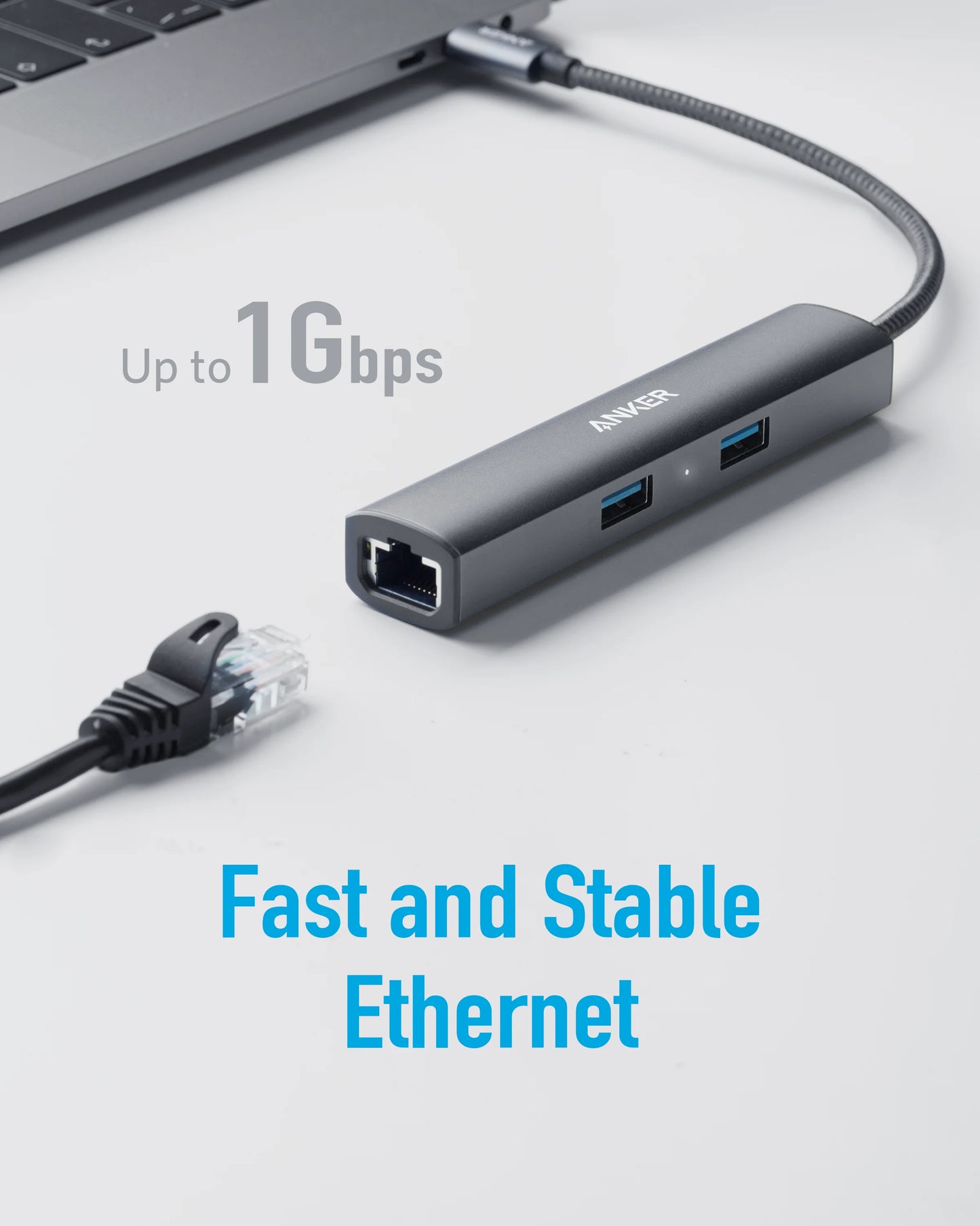 Anker usb hub Adapter 5-in-1 with 4K USB C to HDMI usb c hub Ethernet Port - Supersell