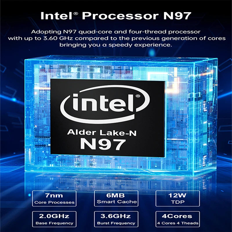 GMKtec Mini PC GMK G5 NUCBOX Intel N97 system Window 11Pro DDR5 4800MHz WIFI 5 BT 5.0 GMKtec Mini Pc - Supersell