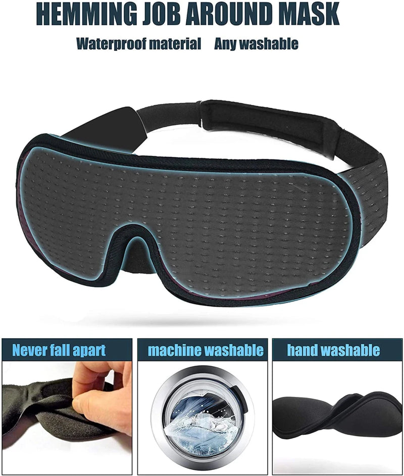 3D Mask for Sleep Eye Mask Lights Blockout Soft Pad - Supersell
