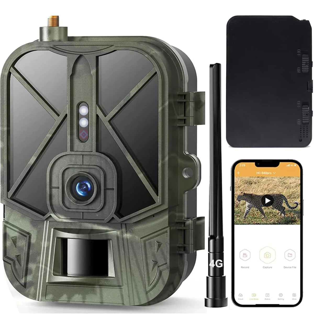 4G Cellular HD Trail Camera 36MP 4K Wireless - Supersell
