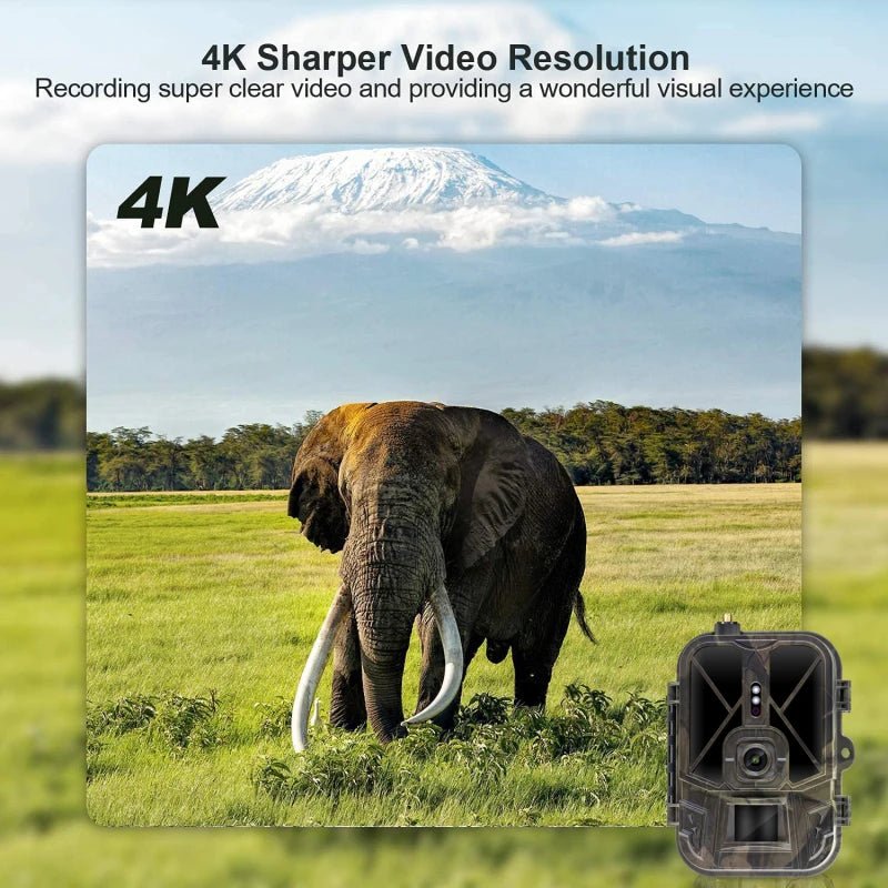 4G Cellular HD Trail Camera 36MP 4K Wireless - Supersell