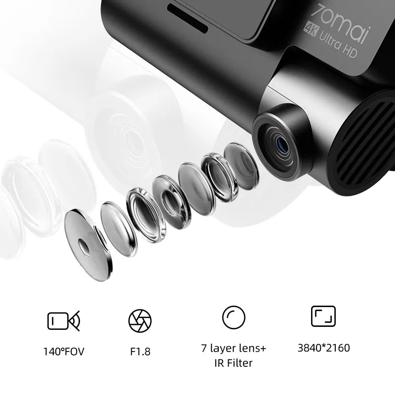 4K 70mai A800S Dash Cam Front and Rear - Supersell