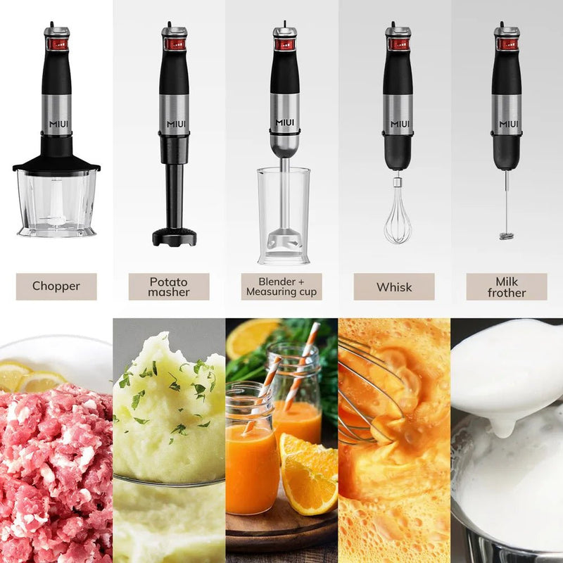 6 - in - 1 Handheld Stick Blender – 1200W Multi - Purpose Immersion - Supersell