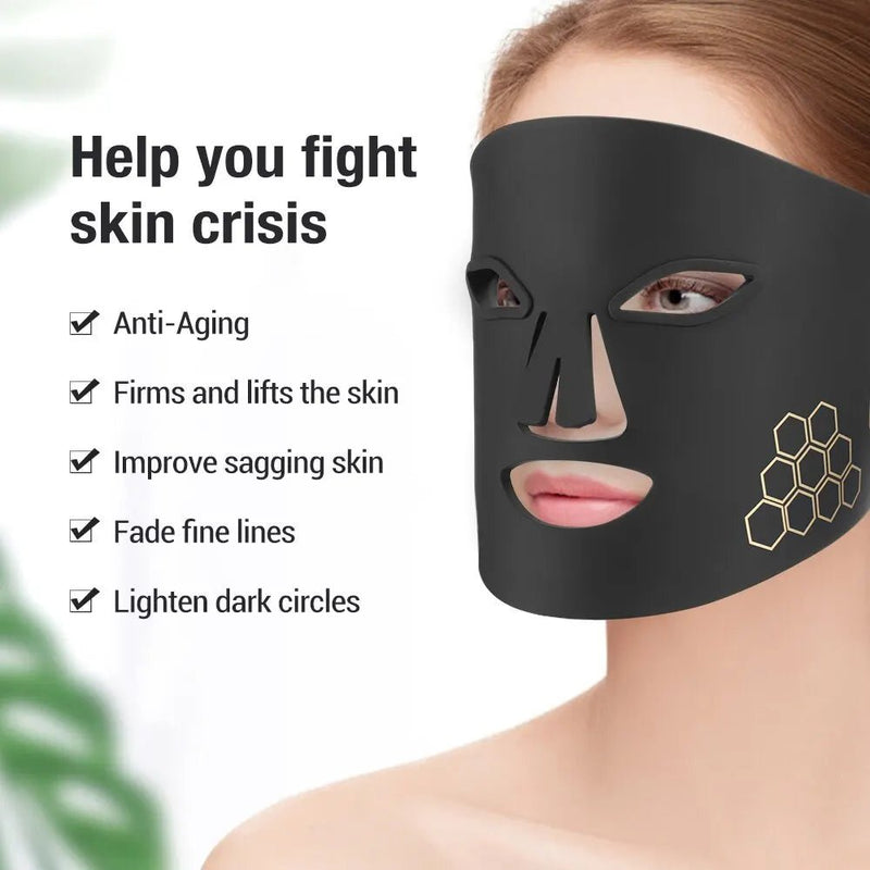 72 LED Photon Beauty Mask - USB Skin Rejuvenation, Fine Lines, Brightening & Repair - Supersell