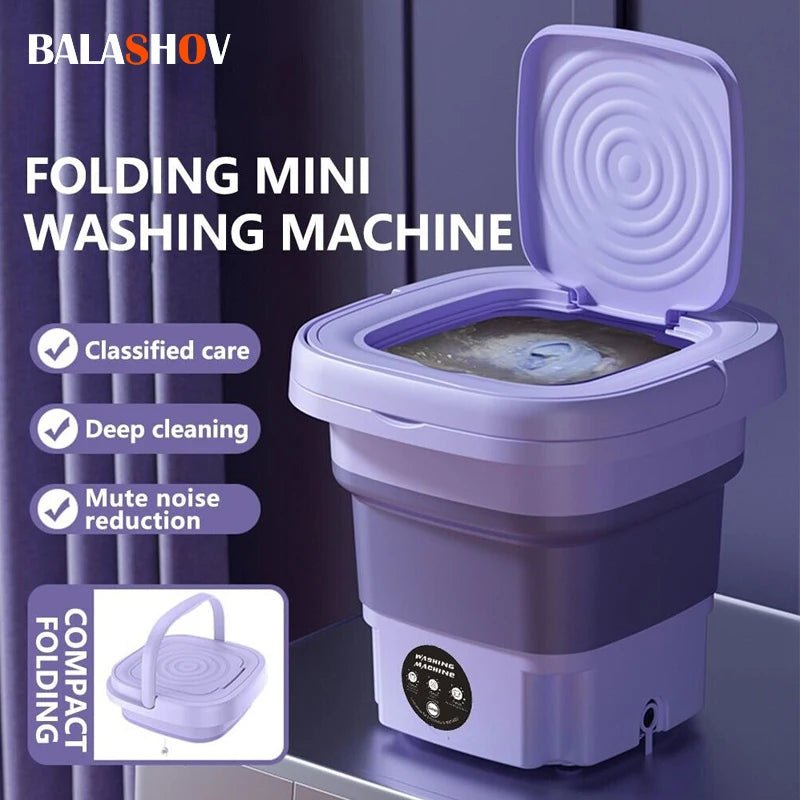 8L Portable Small Foldable Camping Washing Machine - Supersell