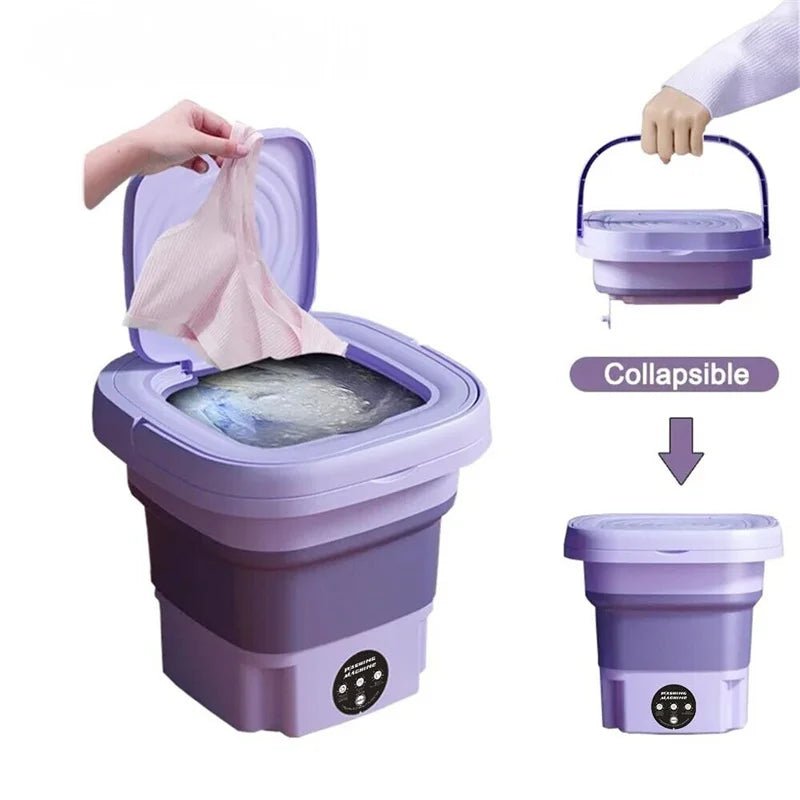 8L Portable Small Foldable Camping Washing Machine - Supersell