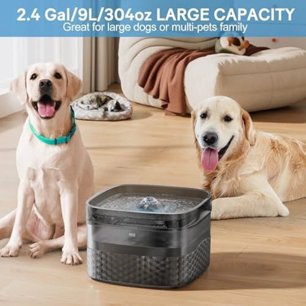9L Super Large Capacity Pet Water Fountain for Multiple Cats and Dogs - Supersell