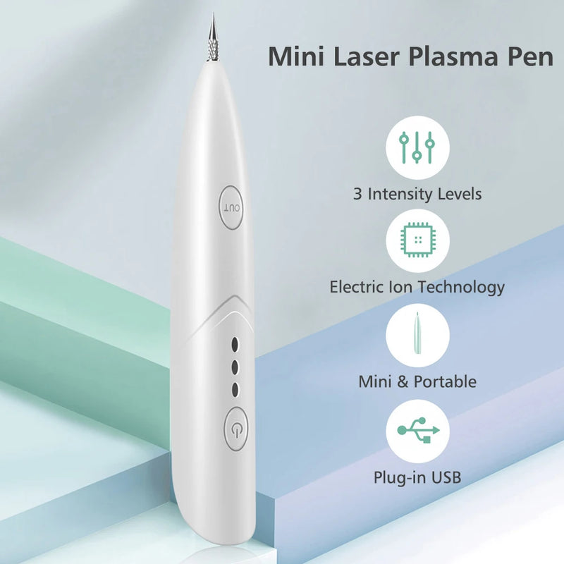 Mini Laser Plasma Pen Portable Freckle Removal Machine Skin Face Wart Tag Remover Tool Household Black Dots Tattoo Remover - Supersell