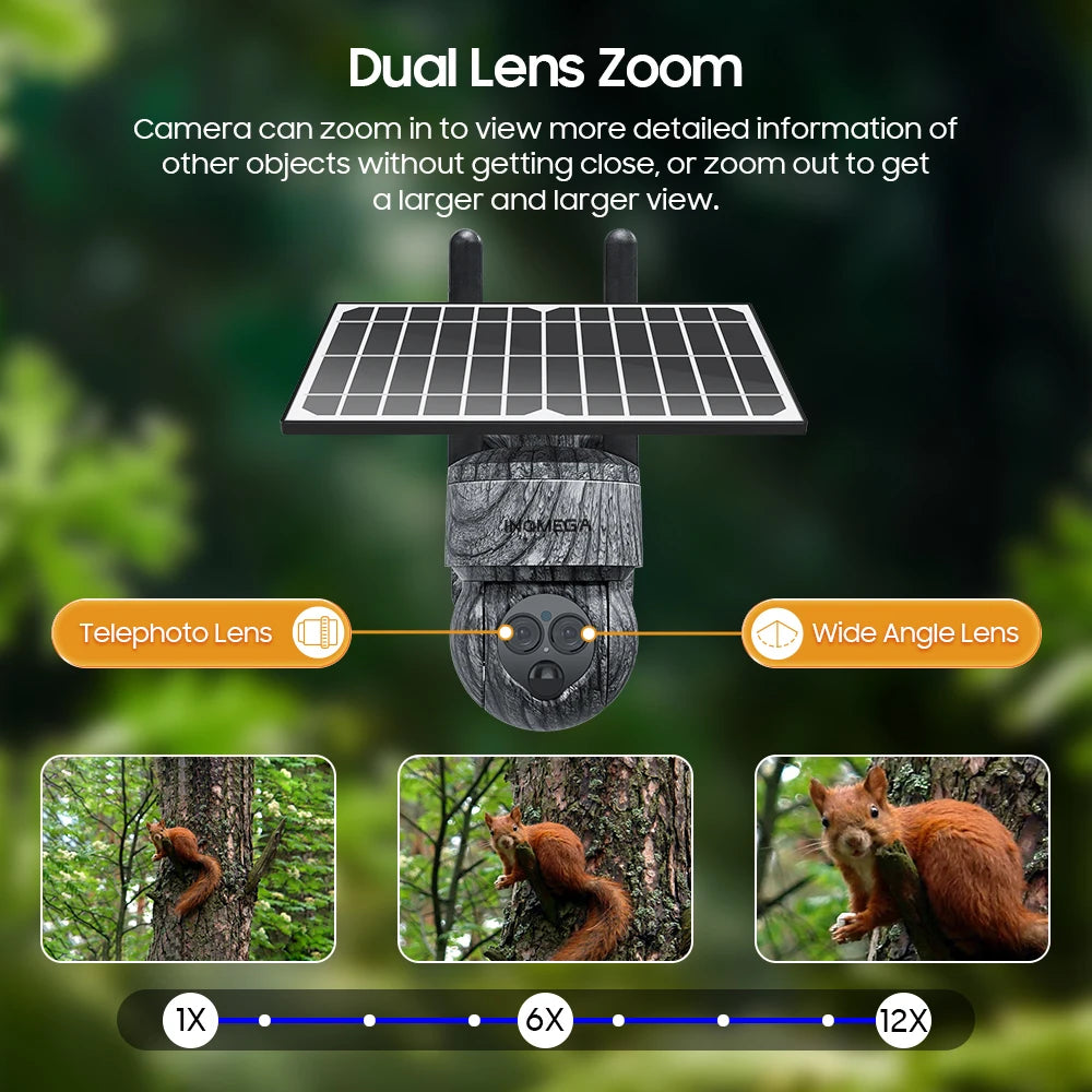 8MP 4G SIM Card / WIFI Solar Camera Outdoor Security Protection CCTV Recording in Forest / Farm - Supersell