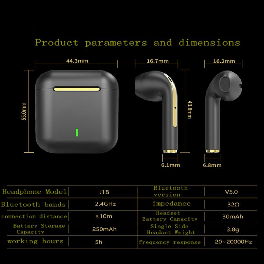 XIAOMI  Wireless Bluetooth Headphones  in Ear Stereo Sports Earphone Ture Wireless Bluetooth Headset With Mic - Supersell 