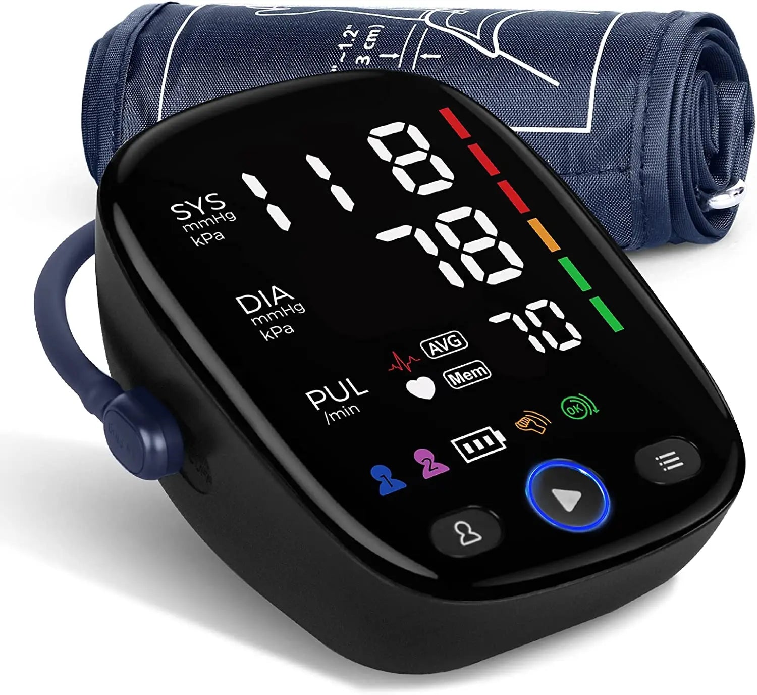 Kingclinic Blood Pressure Monitor Upper Arm Automatic BP Cuff Machine - Supersell 