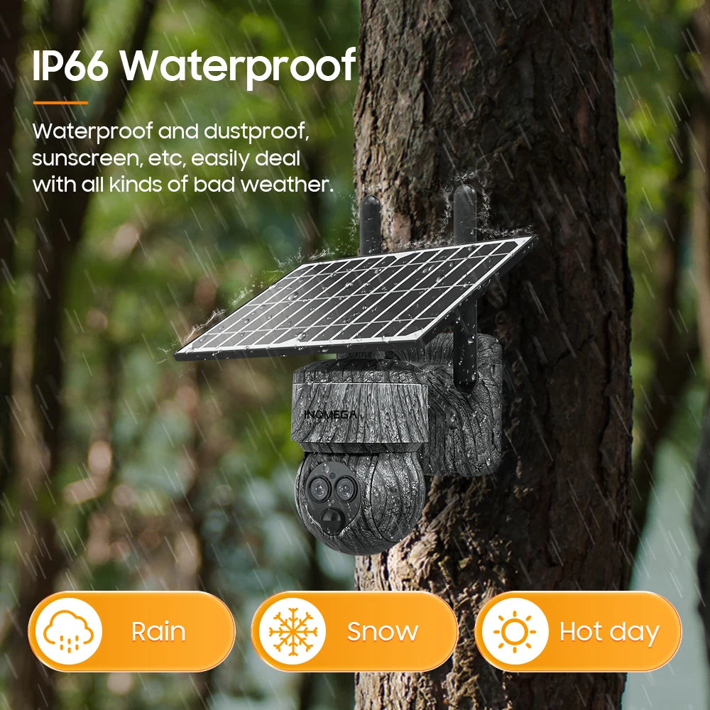 8MP 4G SIM Card / WIFI Solar Camera Outdoor Security Protection CCTV Recording in Forest / Farm - Supersell