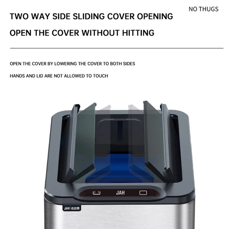 Smart 20L Stainless Steel Trash Can - Automatic Motion Sensor Bin - Supersell 