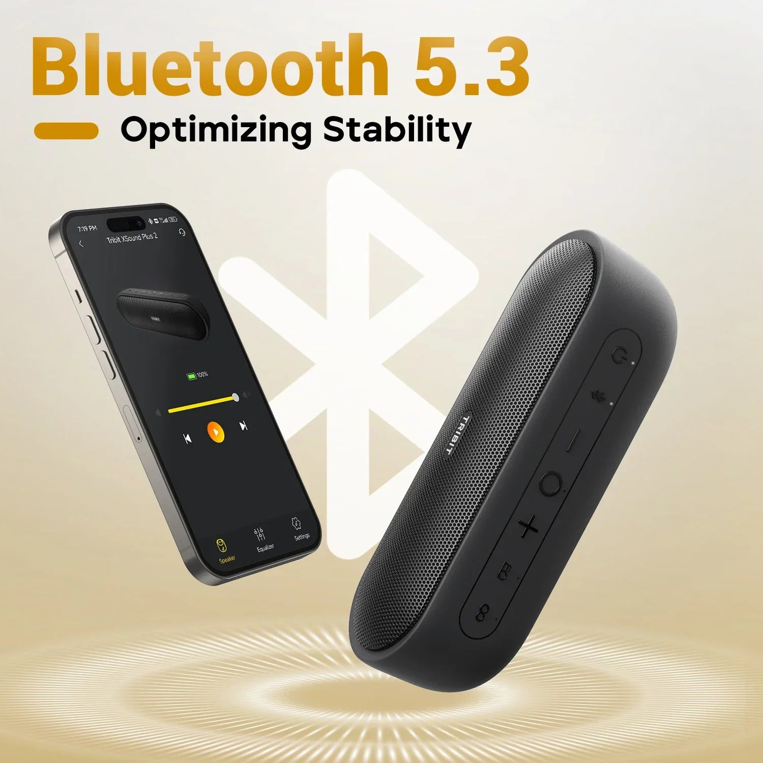 TRIBIT XSound Plus 2 Portable Bluetooth Speaker, 30W Power, IPX7 Waterproof Wireless Speaker 24-hrs Playtime For Camping, Hiking - Supersell 
