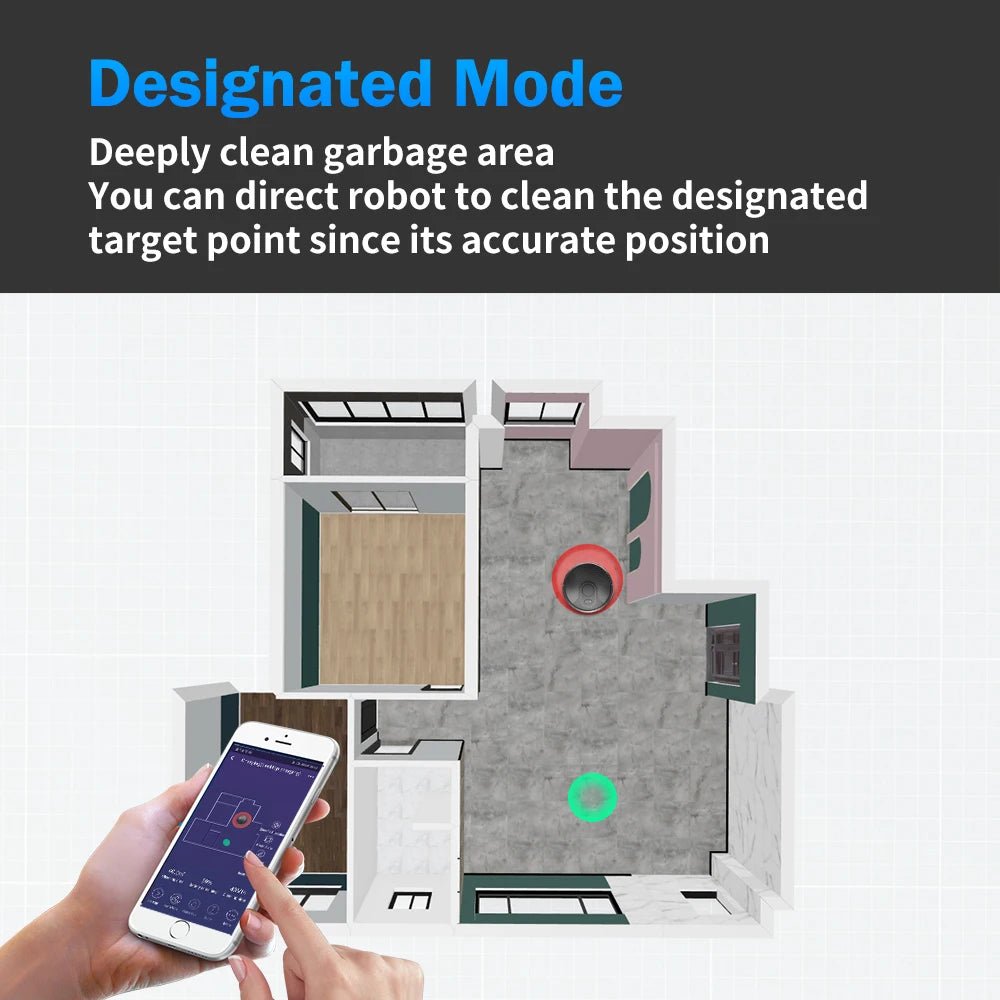 ABIR X6 Robot Vacuum Cleaner 6000PA Suction - Supersell