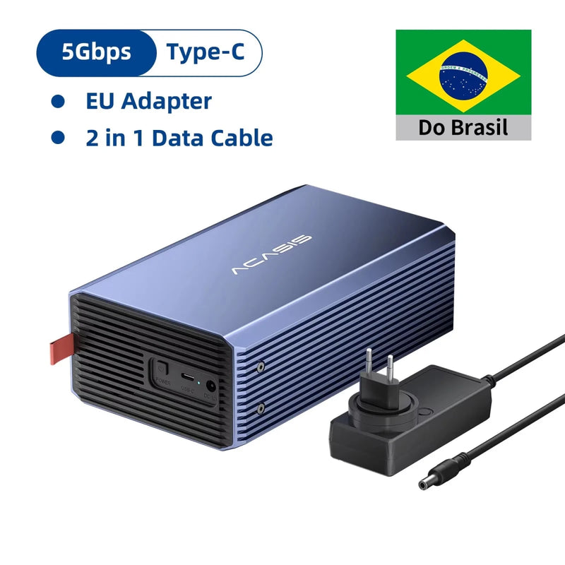 Acasis HDD Case 3.5 Inch Dual Bay External Hard Drive - Supersell