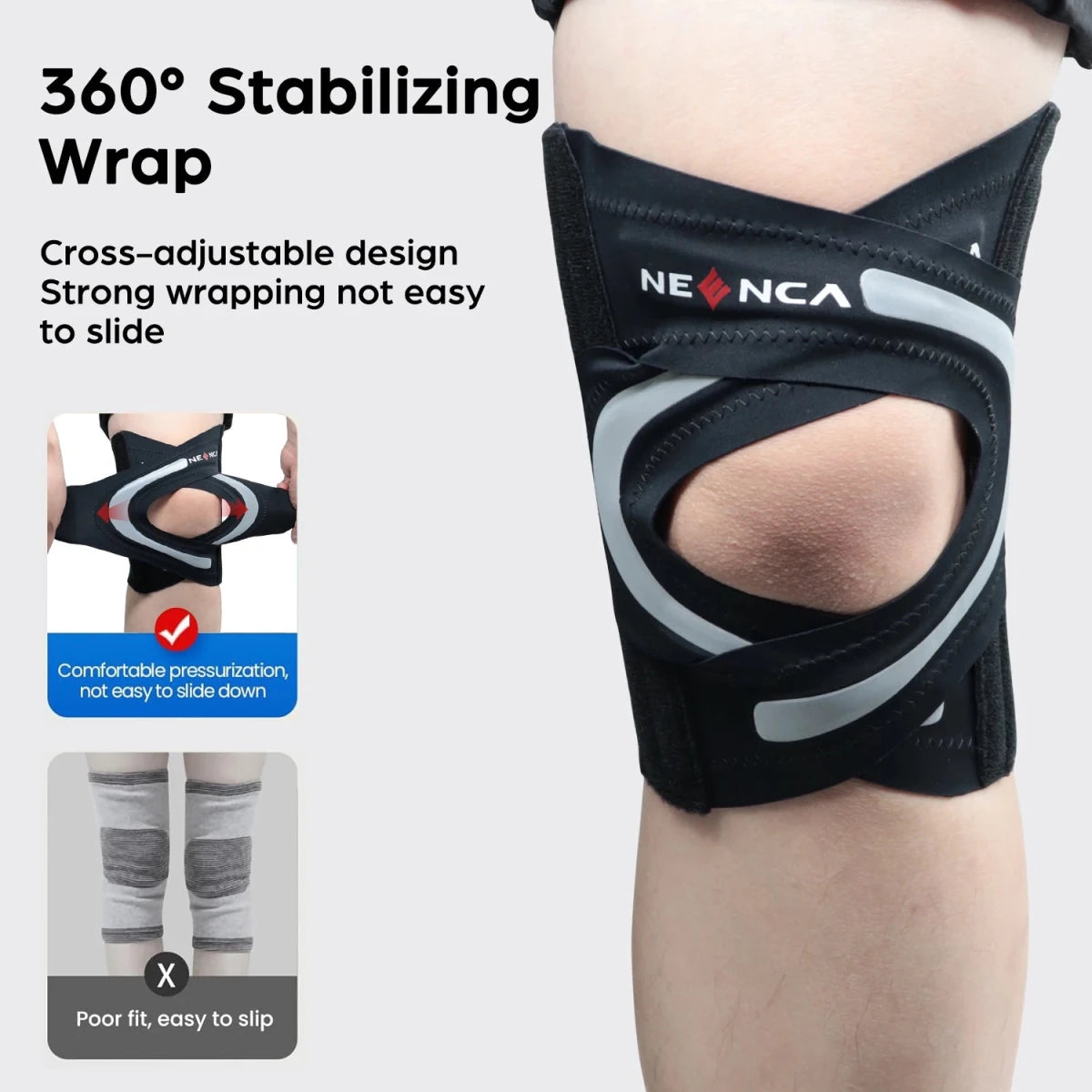 Adjustable Knee Support Wrap for Arthritis & Meniscus Relief - Supersell
