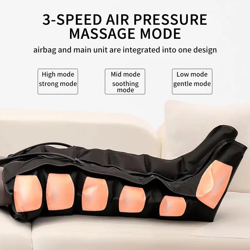 Air Wave Leg Massager with Remote Deep Thigh & Calf Relief - Supersell