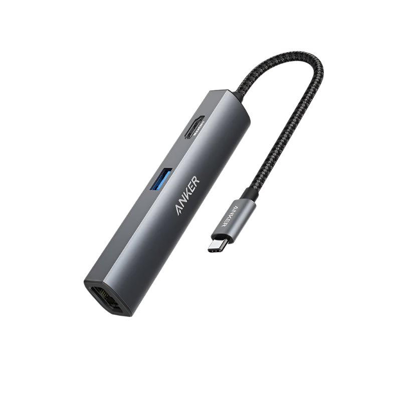 Anker USB Hub Adapter 5 - in - 1 with 4K USB C to HDMI - Supersell
