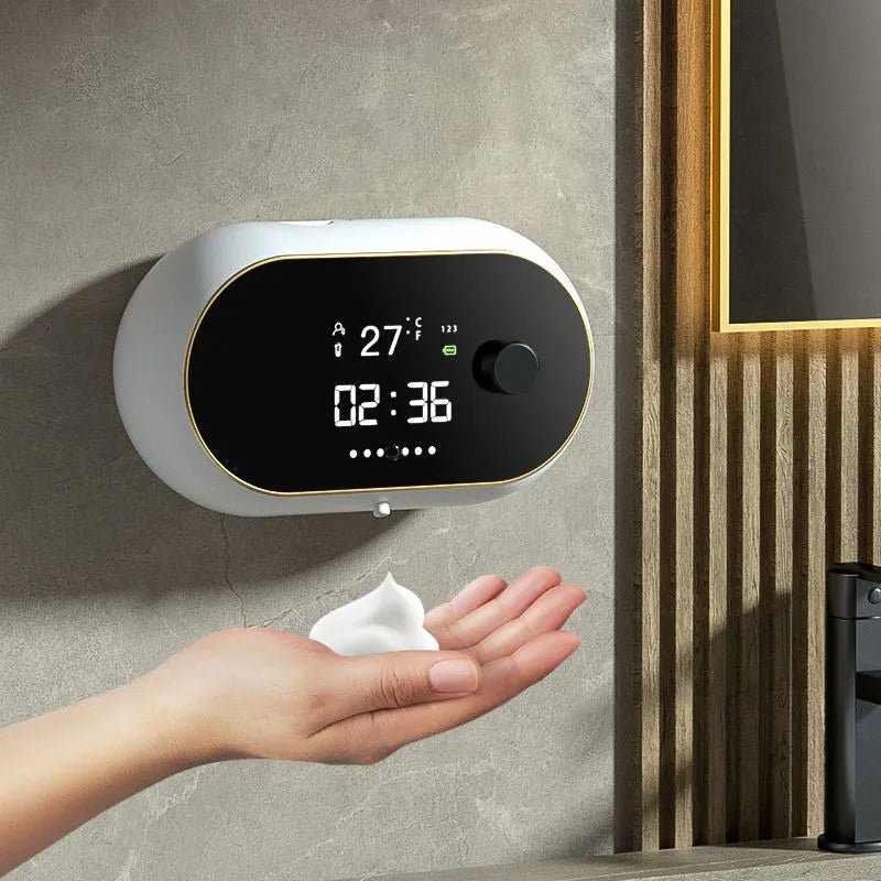 Automatic 450ml Foam Soap Dispenser with Time/Temp Display - Supersell