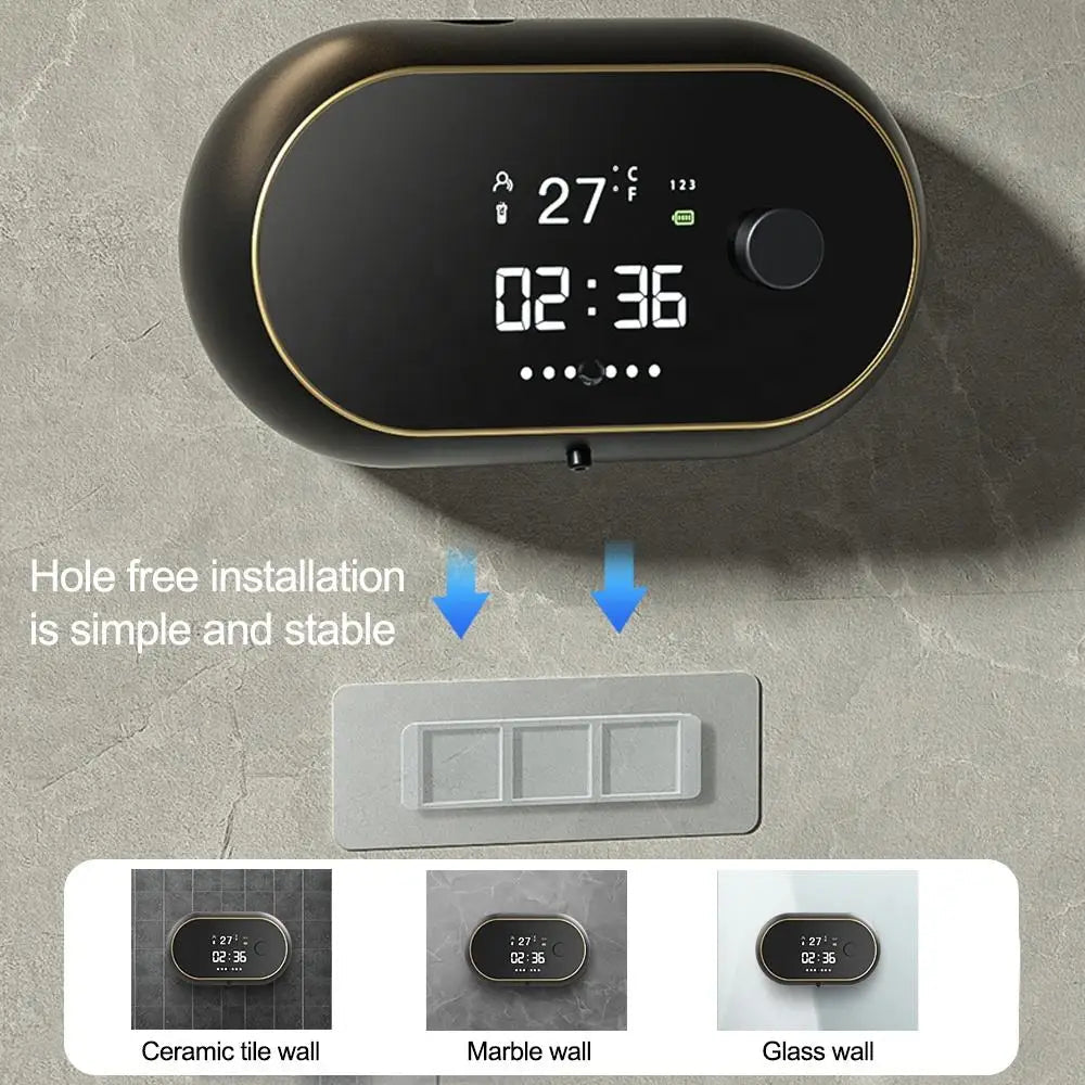 Automatic 450ml Foam Soap Dispenser with Time/Temp Display - Supersell