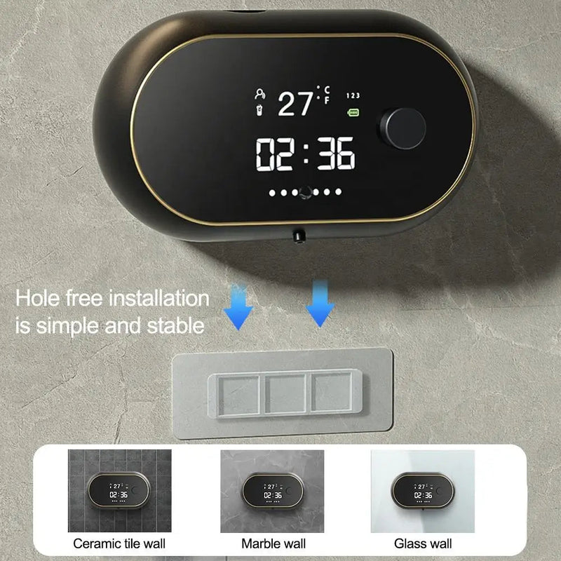 Automatic 450ml Foam Soap Dispenser with Time/Temp Display - Supersell