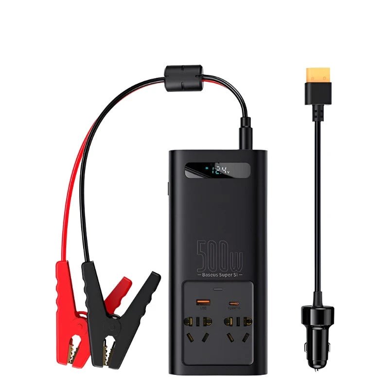 Baseus 500W Pure Sine Wave Inverter 12V to 220V Power Socket Car Inverter - Supersell