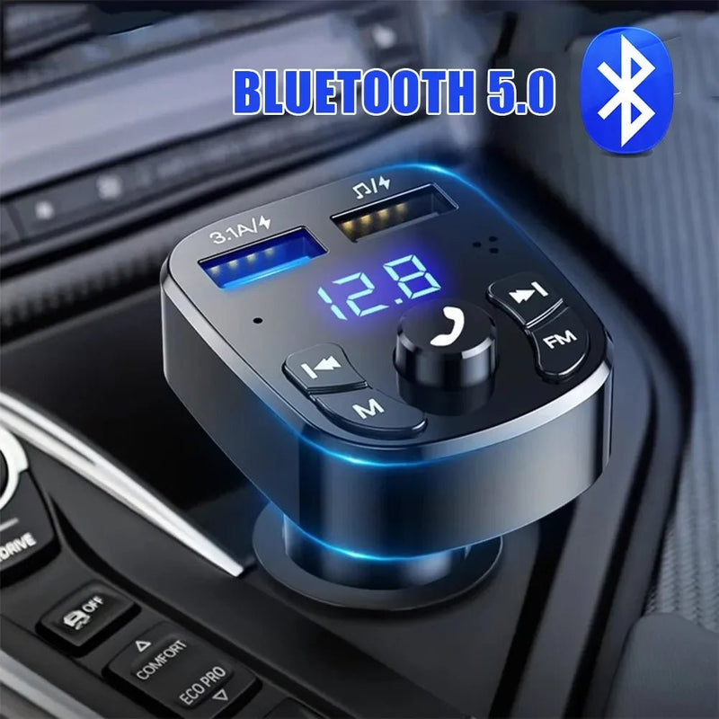Car Bluetooth Receiver with USB Fast Charger Ports - Supersell