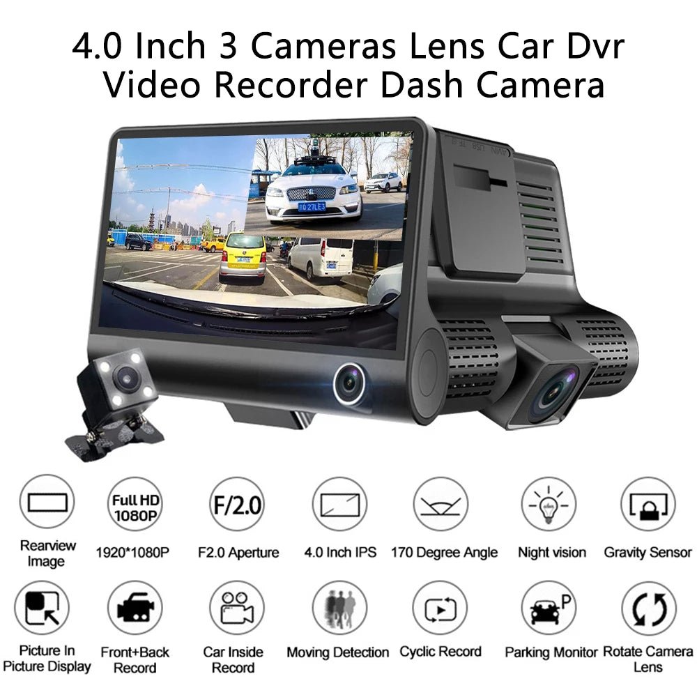Car DVR 3 Car Dash Cam - Supersell