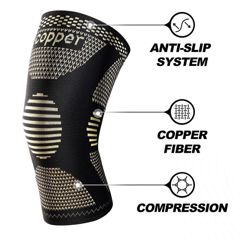 Copper Knee Compression Sleeve – ACL, Meniscus & Arthritis Support - Supersell