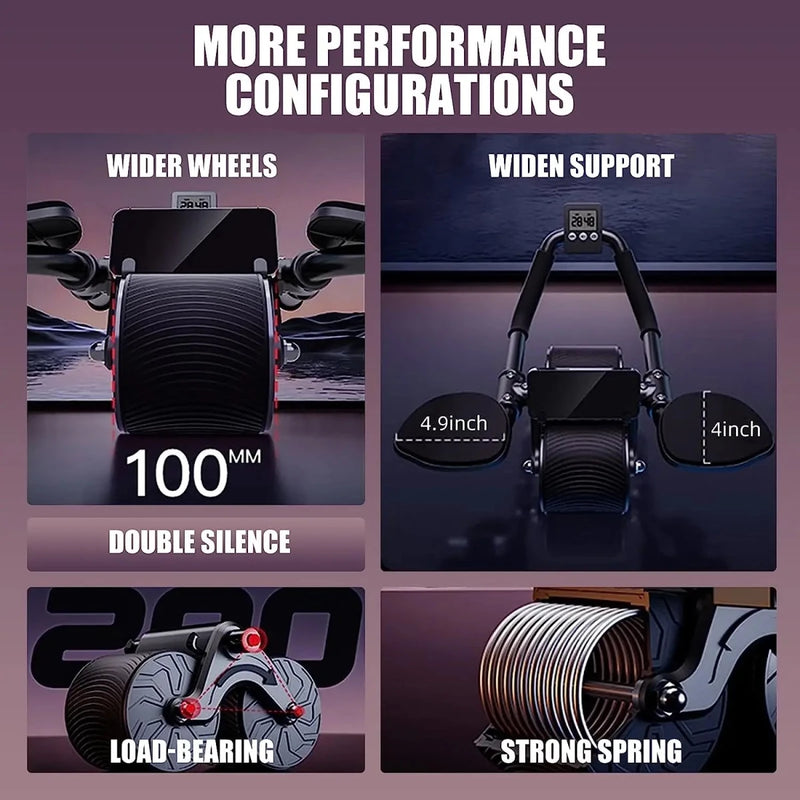 Elbow Support Automatic Rebound Abdominal Exercise Roller Wheel - Supersell