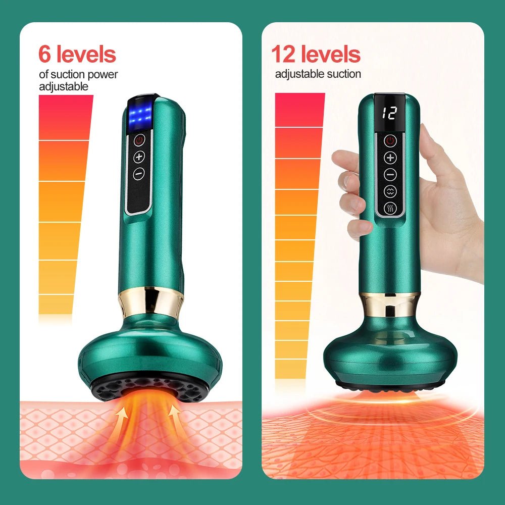 Electric Cupping Massager Vacuum Suction Cup GuaSha Anti Cellulite - Supersell