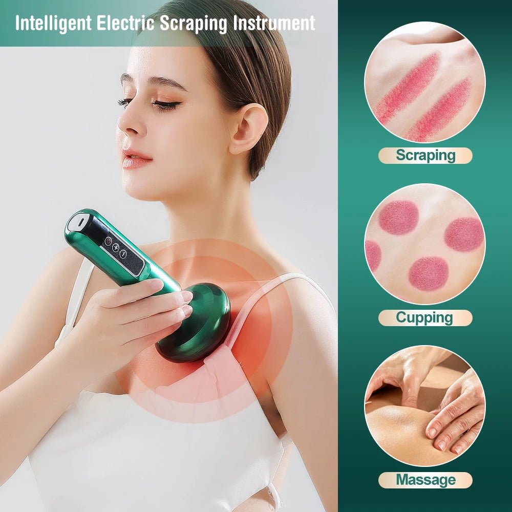 Electric Cupping Massager Vacuum Suction Cup GuaSha Anti Cellulite - Supersell