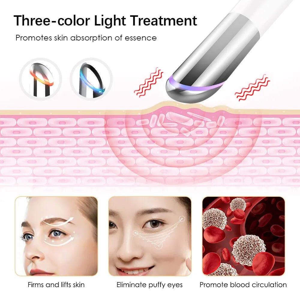 Eye Massager – Heated Vibration Therapy for Dark Circles & Puffiness - Supersell