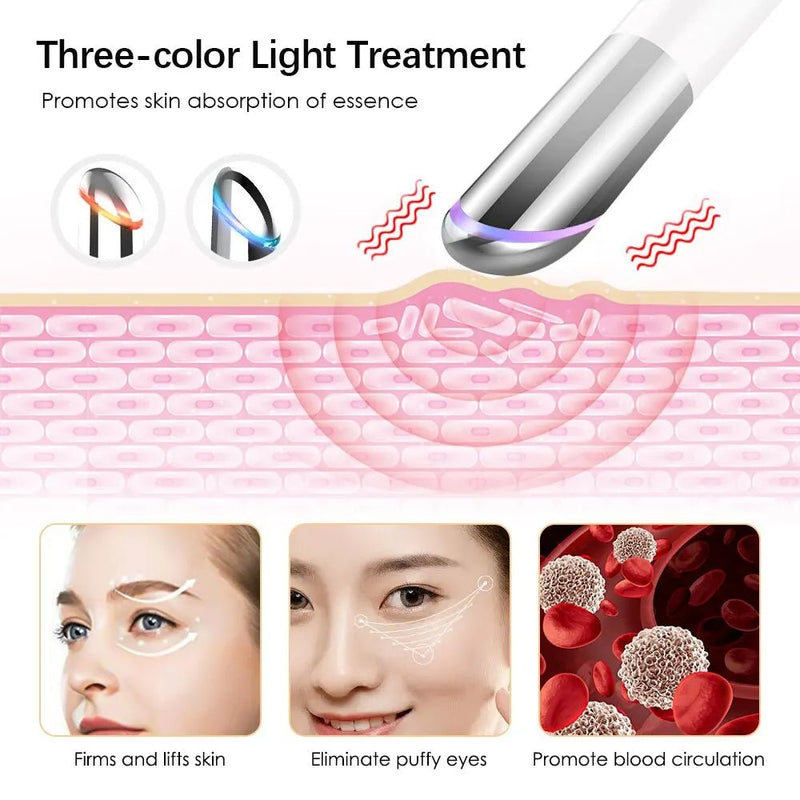 Eye Massager – Heated Vibration Therapy for Dark Circles & Puffiness - Supersell