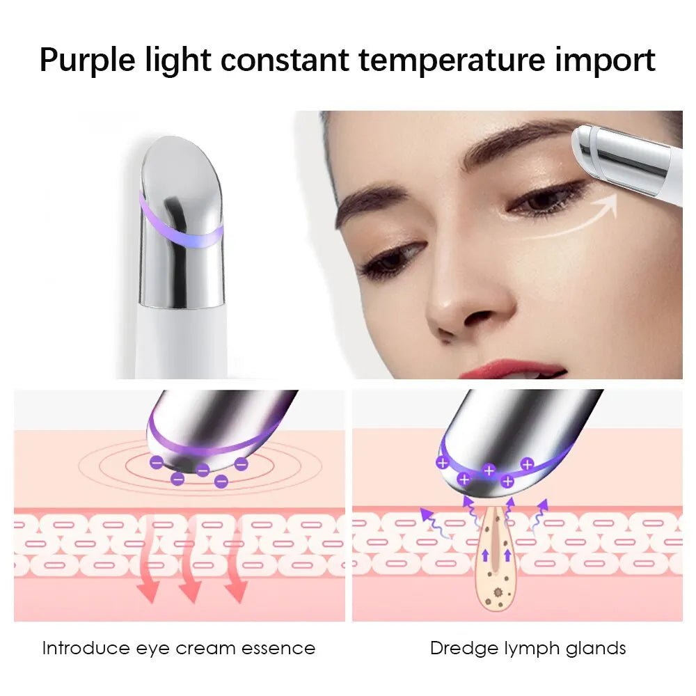 Eye Massager – Heated Vibration Therapy for Dark Circles & Puffiness - Supersell
