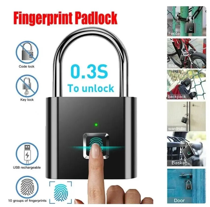 Fingerprint Lock Keyless Waterproof Anti - Theft Smart Lock - Supersell