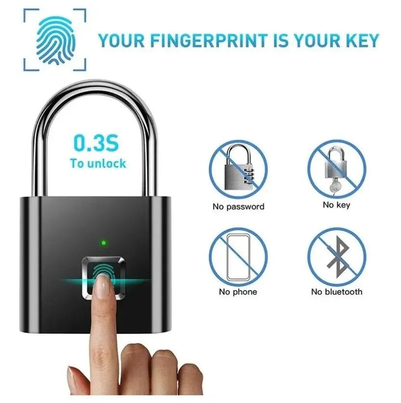 Fingerprint Lock Keyless Waterproof Anti - Theft Smart Lock - Supersell