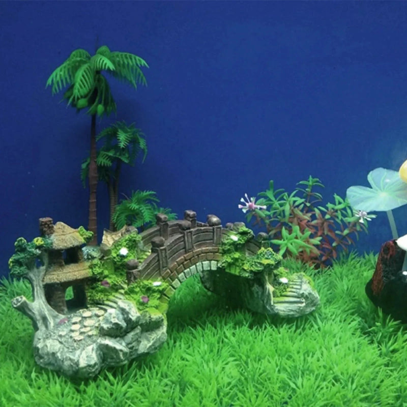 Fish Tank Bridge Resin Landscape Decoration Aquarium Equipment Accessories - Supersell