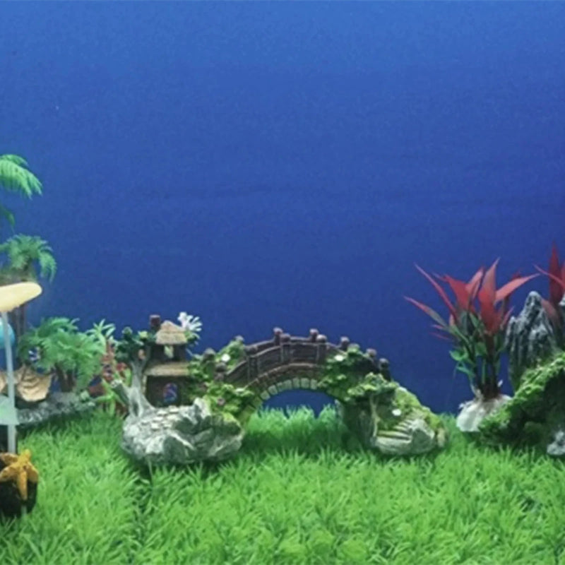 Fish Tank Bridge Resin Landscape Decoration Aquarium Equipment Accessories - Supersell