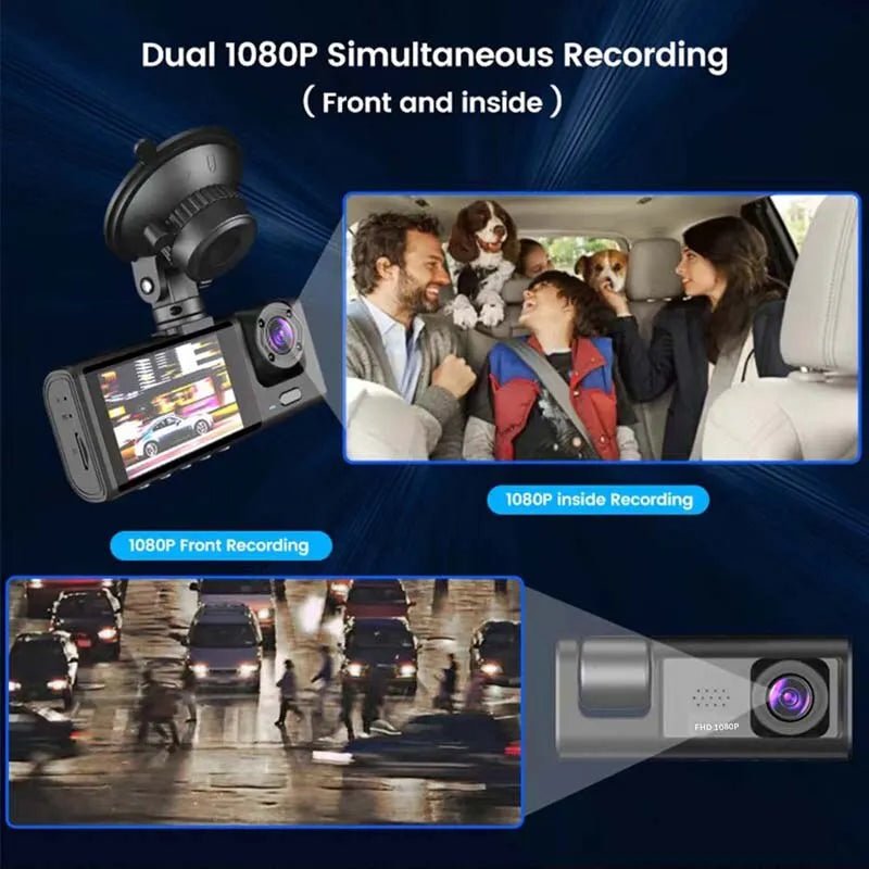 Front Rear Inside Car View 24 Hours Car Security Camera - Supersell